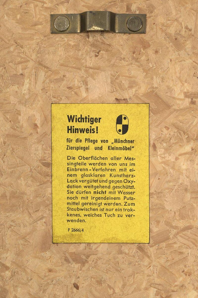 Vintage Mirror from Vereinigte Werkstätten München