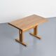 Table Les Arcs in solid elm, circa 1970