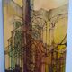 Acrylique  "éléments architecturaux gothiques "