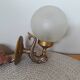 Opaline bubble glass wall lamp
