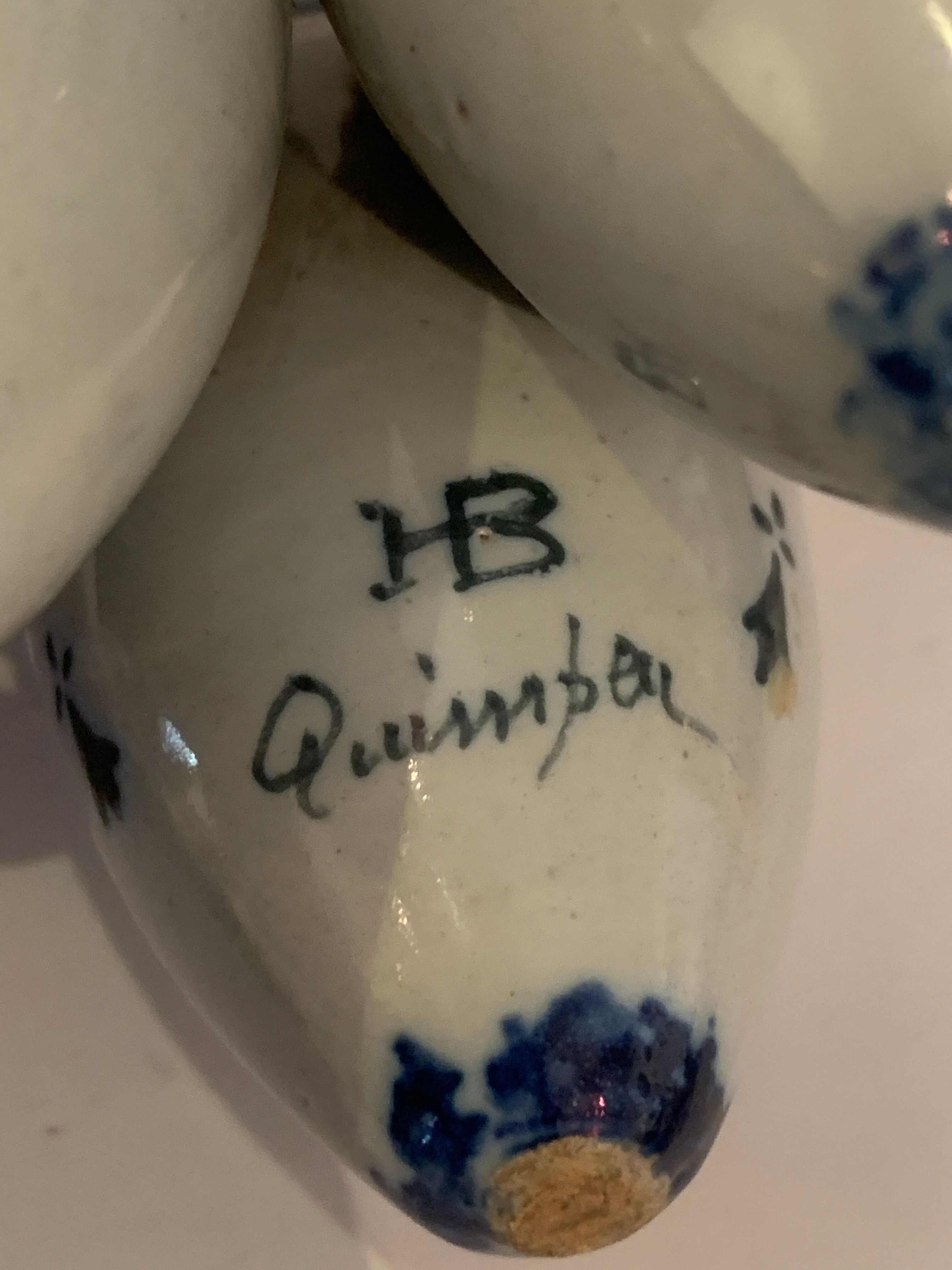 Vase Quimper fleur de lys