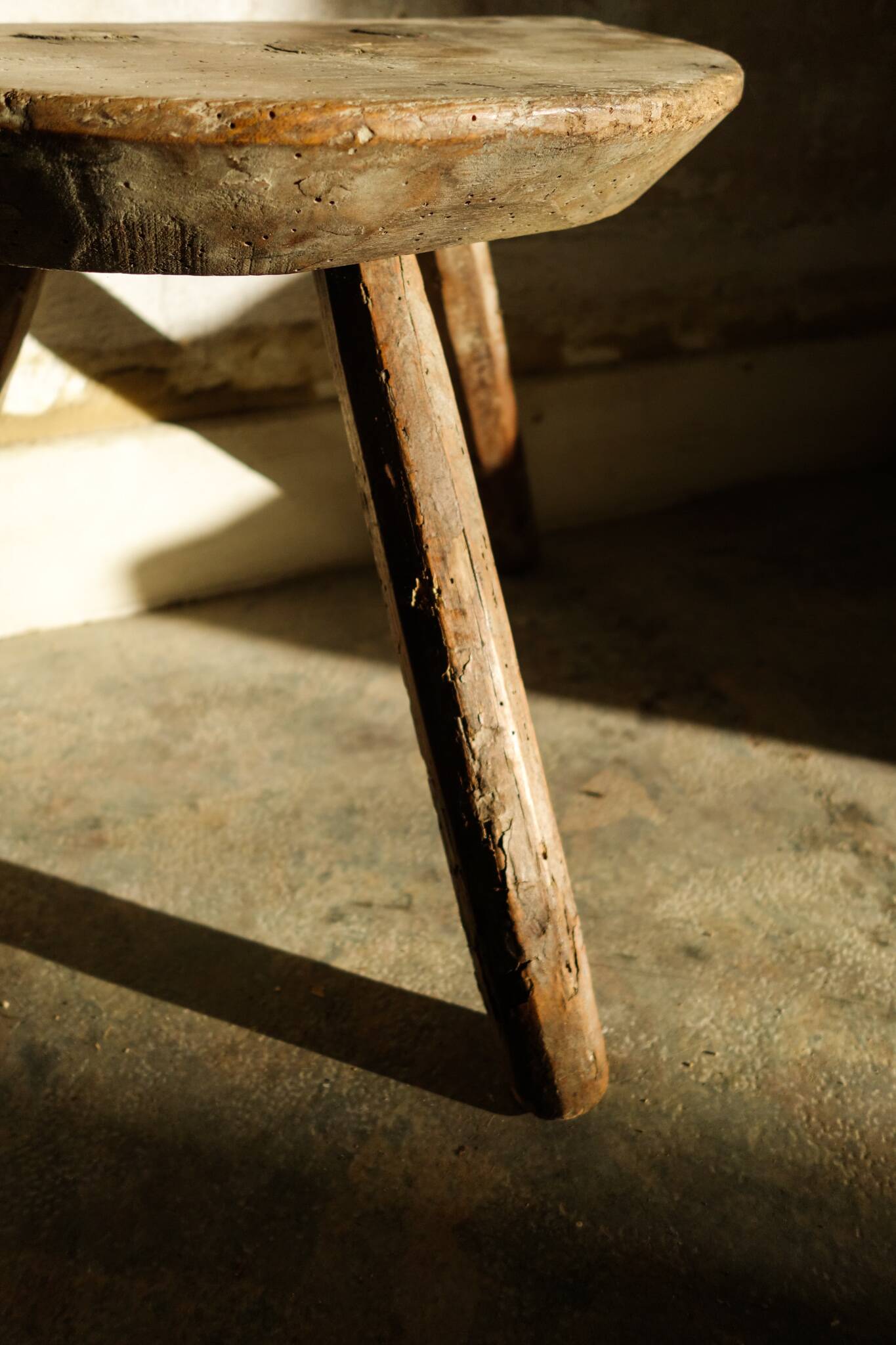 Antique wooden stool