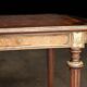 Superb Napoleon III table. Marquetry top and gilded bronzes.