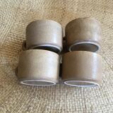 Series of 4 cups of sandstone