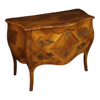 Dresser in inlaid wood in louis xv style of the 20th century