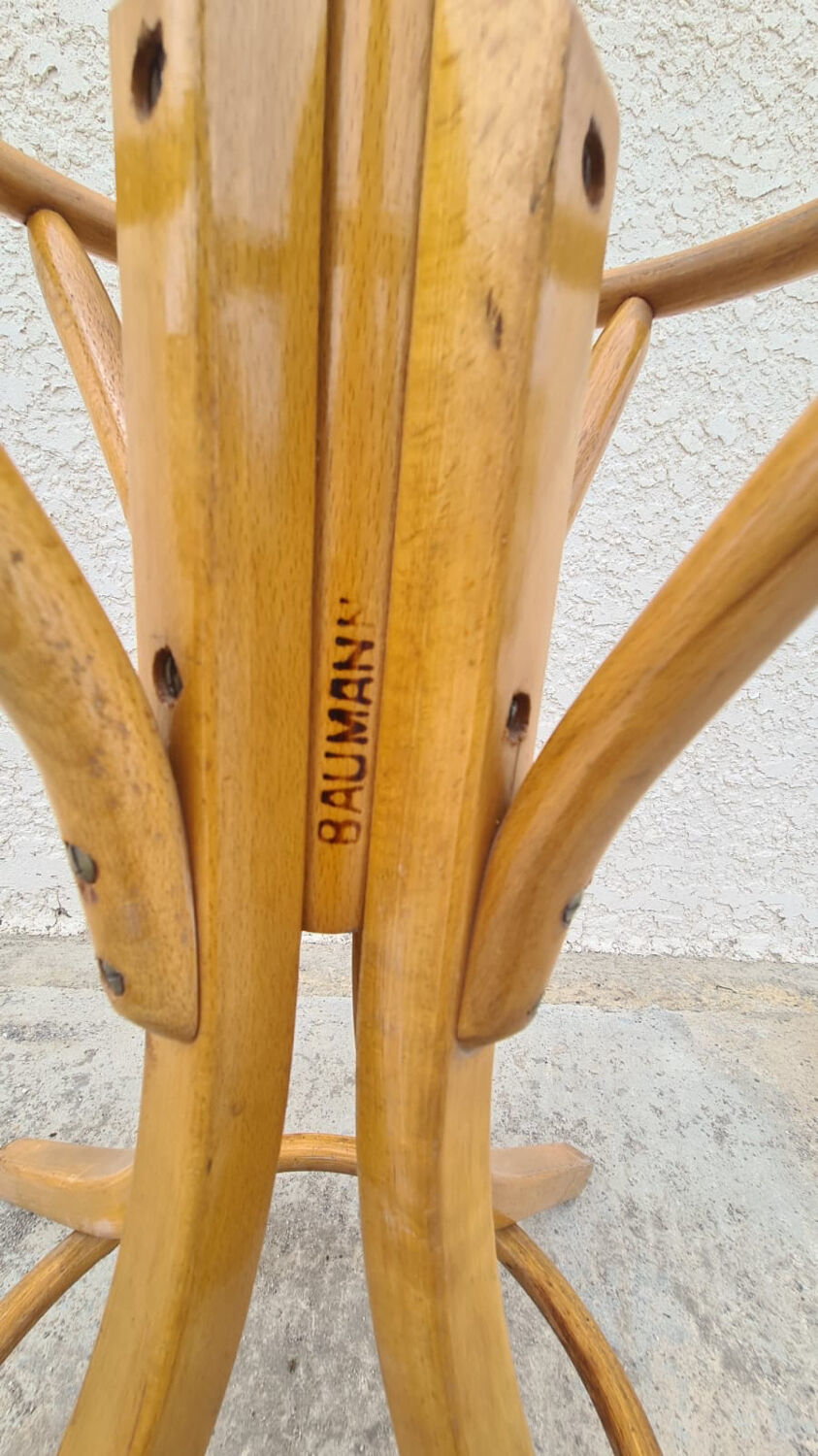 Parrot coat rack / Baumann wooden umbrella door