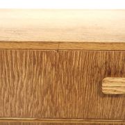 Scandinavian "tallboy" chest of drawers in oak, Sweden, 1960.