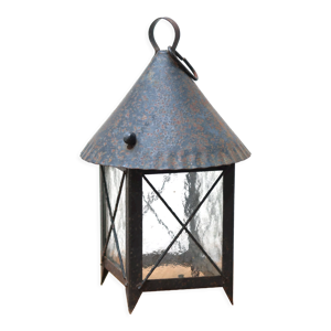 Suspension lanterne et verre et