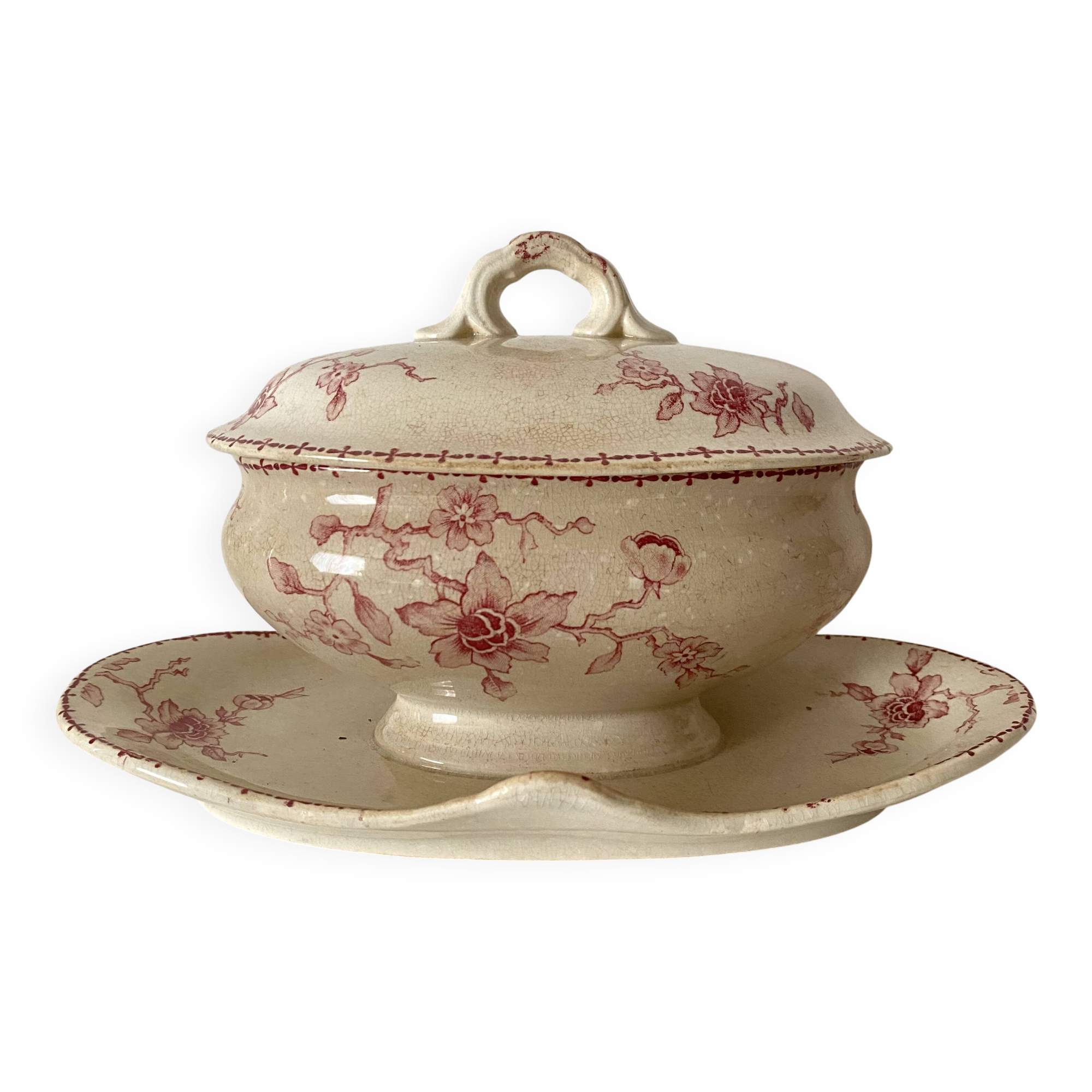 Lunéville ironstone sauceboat, Dutch model