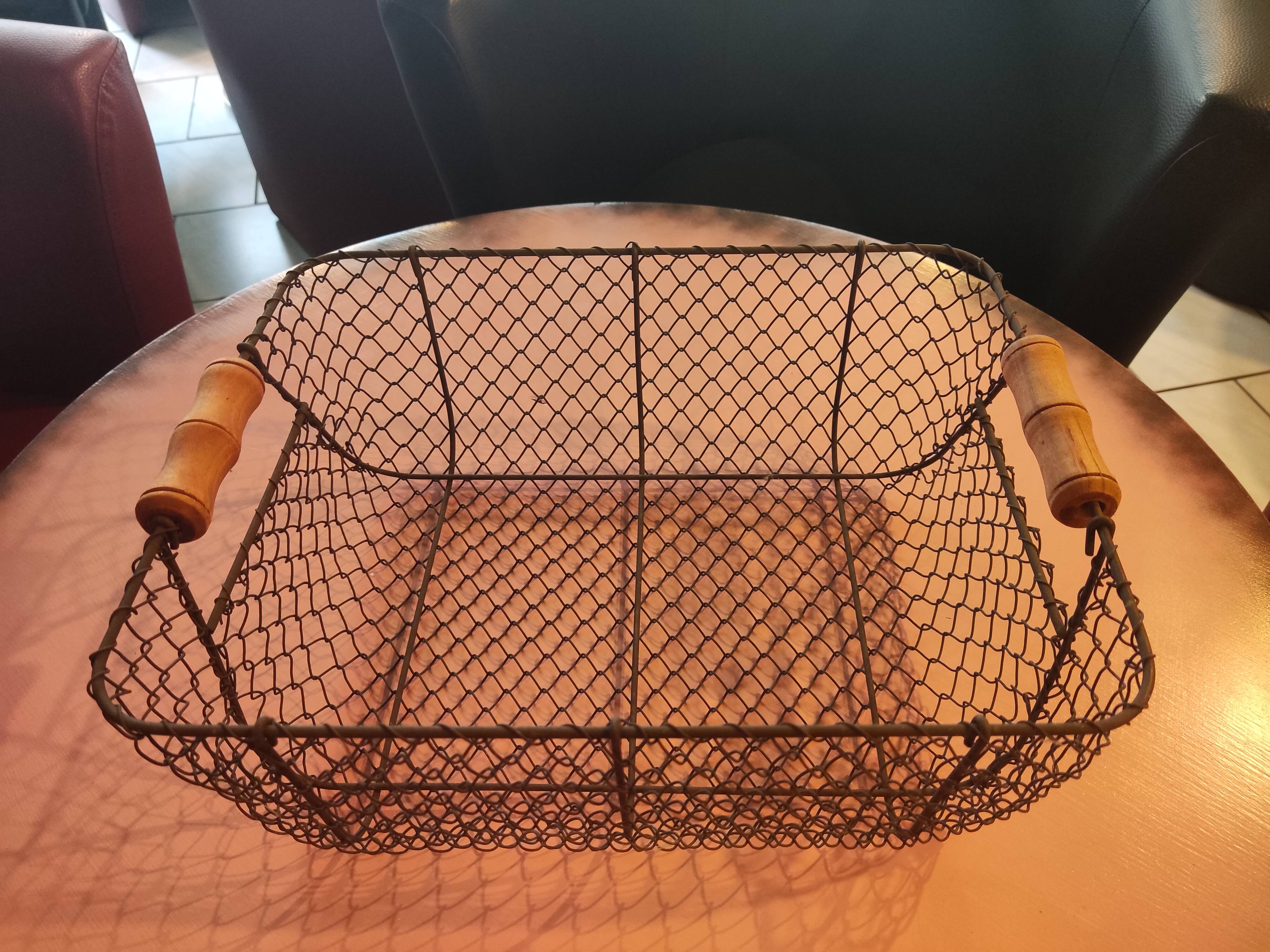 Panier en grillage