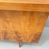 Bureau en noyer du milieu du siècle, années 1970, Tchécoslovaquie