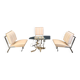 Ensemble de chaises longues sculpturales avec table basse, 1996