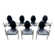 Set of 7 Belgo Chrome chairs from the 1980s