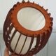 danish ceiling lamp in teak and paper from the 60s