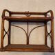 Rattan shelf, vintage 1970s