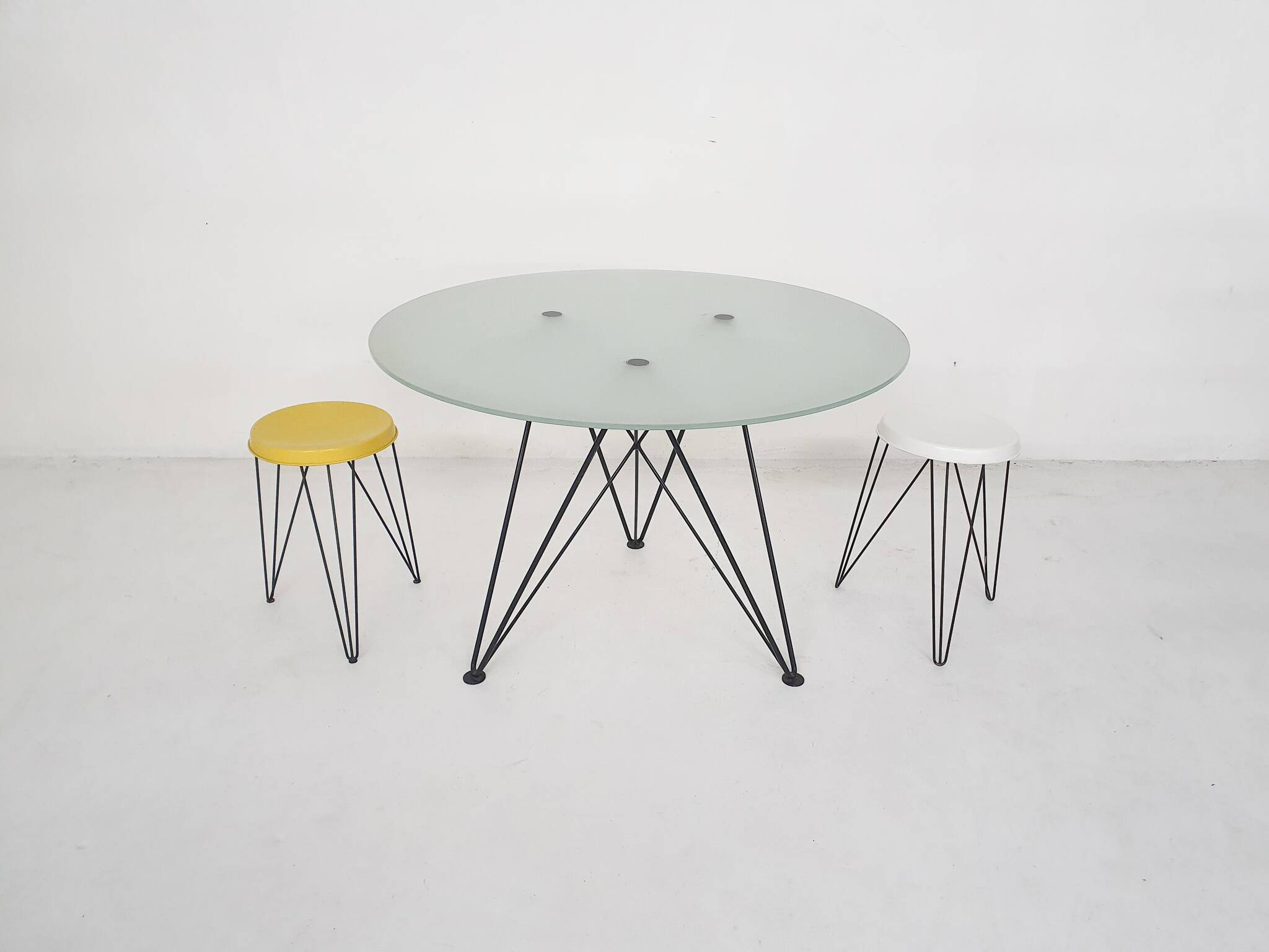 Very rare dining table by Els Staal, The Netherlands, 1984