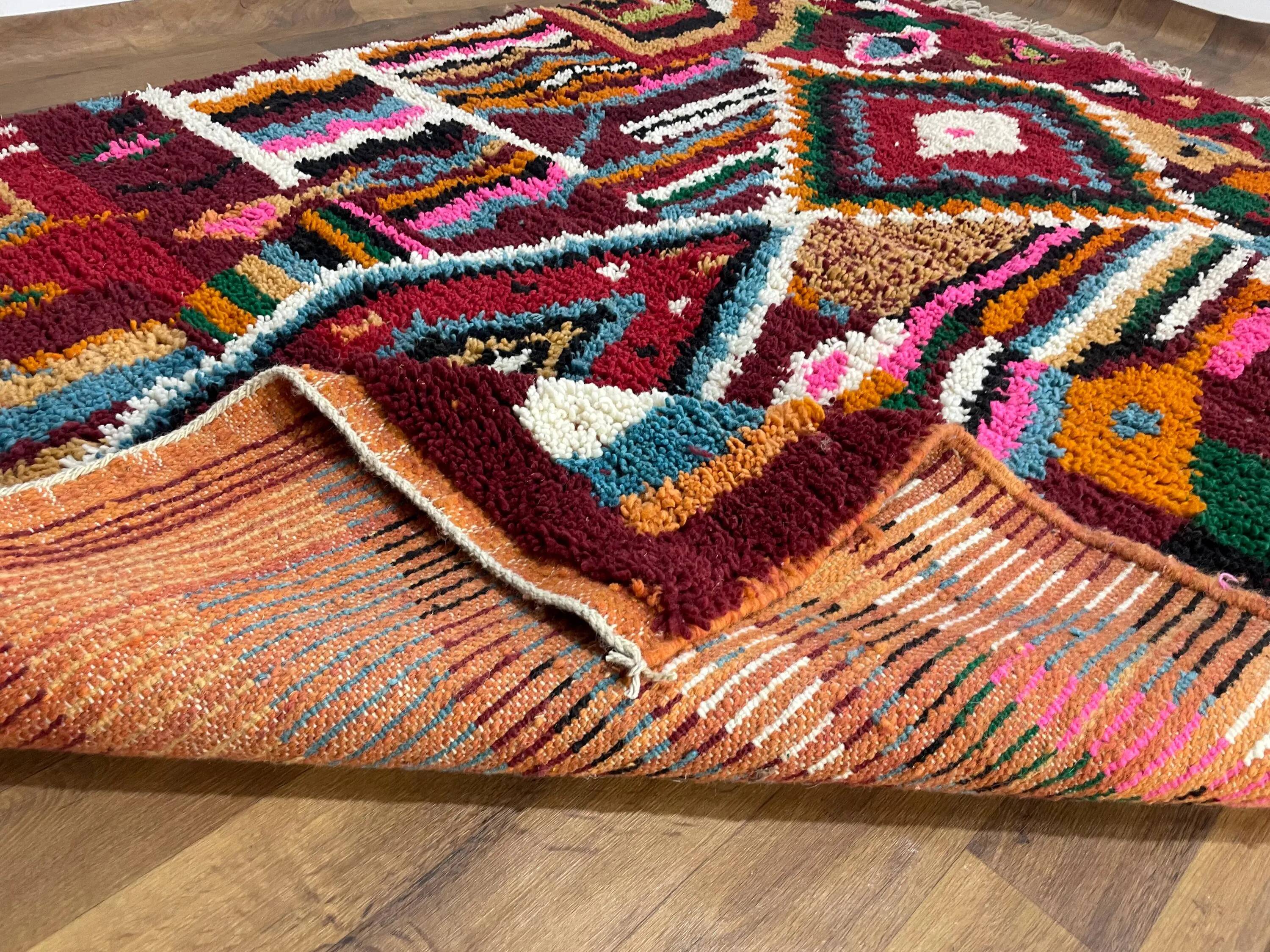 Tapis berbère artisanal fait main 3x2 m