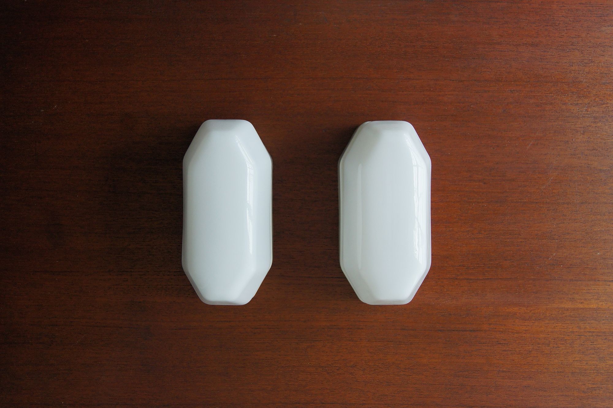 Porcelain Wall Lights by Sigvard Bernadotte for IFO, 1950s, Set of 2