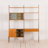 Scandinavian free standing shelving system Ergo wall unit by John Texmon and Einar Blindheim, 60s