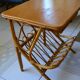 Pair of bamboo rattan bedside tables from the 70s.