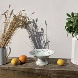 Iron earth compotier / vintage earthenware standing dish