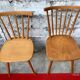 Deux paires de chaises des années 50 - 60 vintage