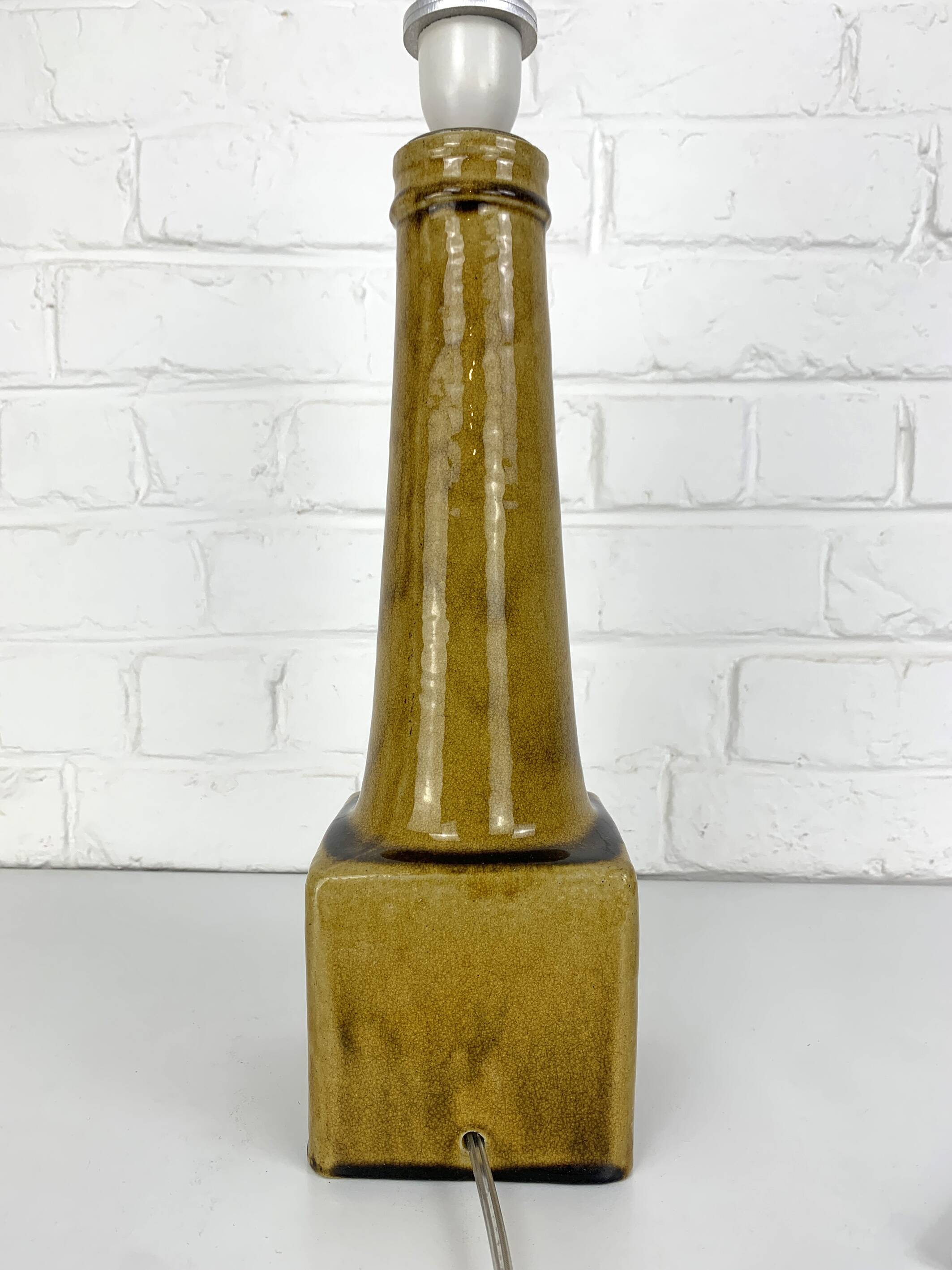Scandinavian ceramic table lamp, Nils Kähler for HAK, Denmark, 1960s