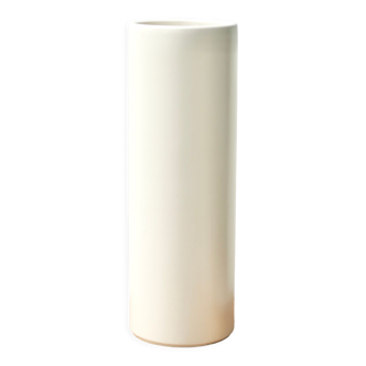 Vase rouleau blanc de Pino Spagnolo pour Sicart Italy