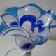 Vintage blue glass lamp Mazzega