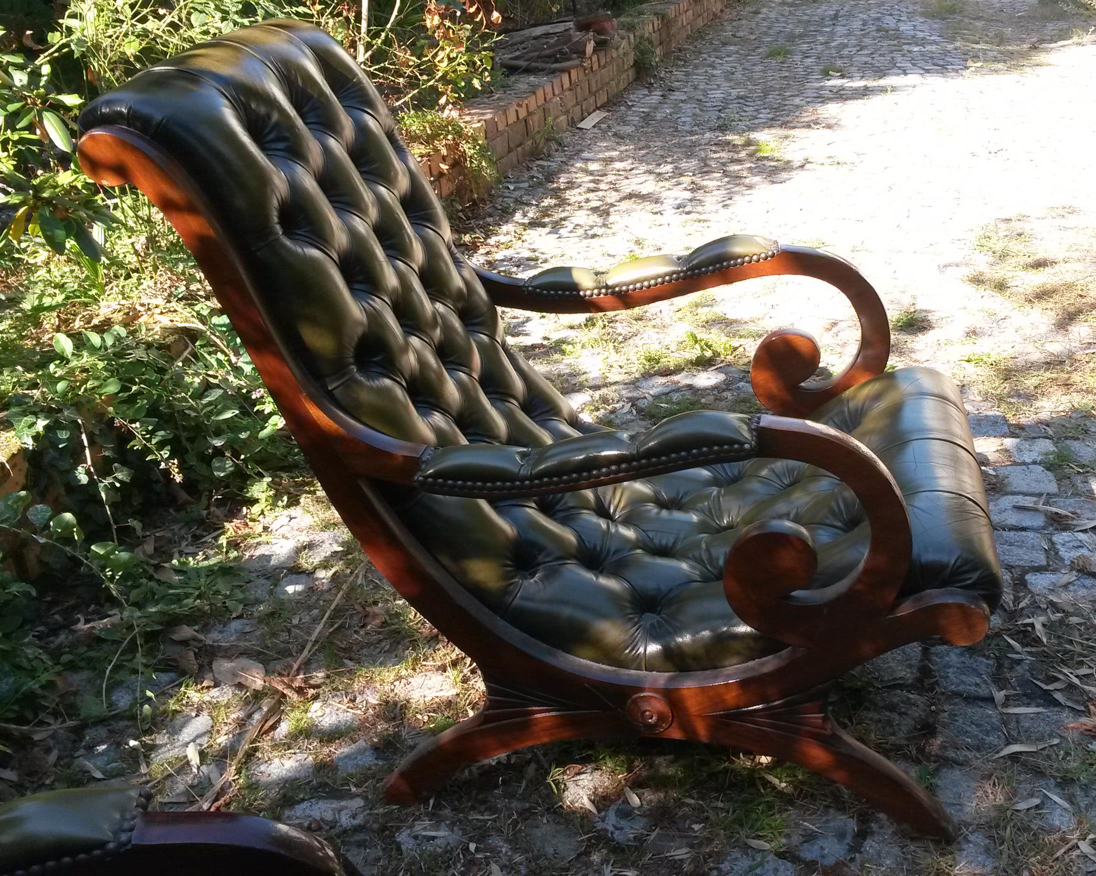 Pair of Chesterfield armchairs