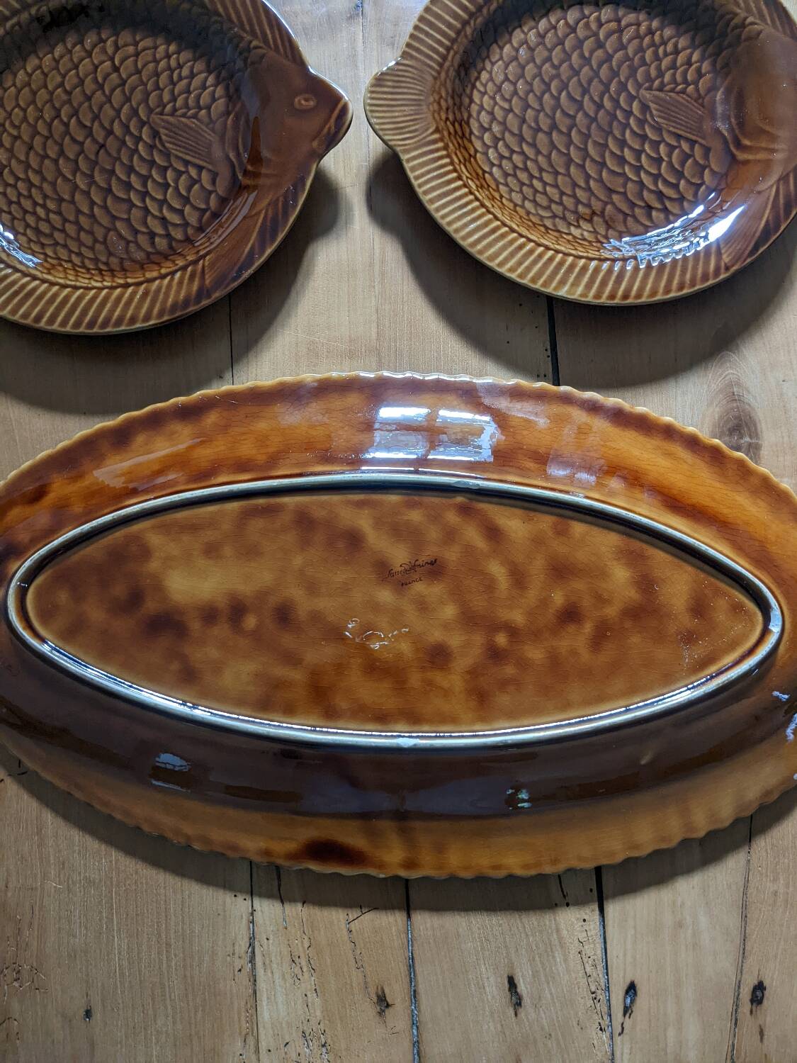 Sarreguemines fish plates and dishes