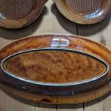 Assiettes et plat poisson Sarreguemines