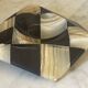Cendrier, vide-poche hexagonal vintage en onyx et marbre