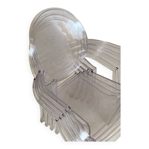 4 fauteuils Louis Ghost par Philippe Starck édition Kartell