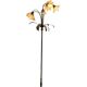 Lampadaire/lampadaire vintage en forme de lotus doré