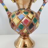 Vase arlequin vintage 1960