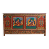 Meuble bas asiatique en bois