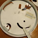 Vintage white glass Lita ceiling lamp