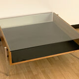 Table basse Habitat en verre et bois