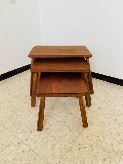 Solid wood trundle table