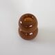 Caramel glass vase, Danish design, 1960s, made in Denmark