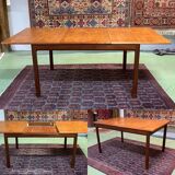 70s English teak table with a butterfly extension