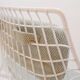 Ensemble de 8 fauteuils modernes en acier laqué blanc