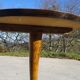 Solid wood pedestal table, Ø60cm