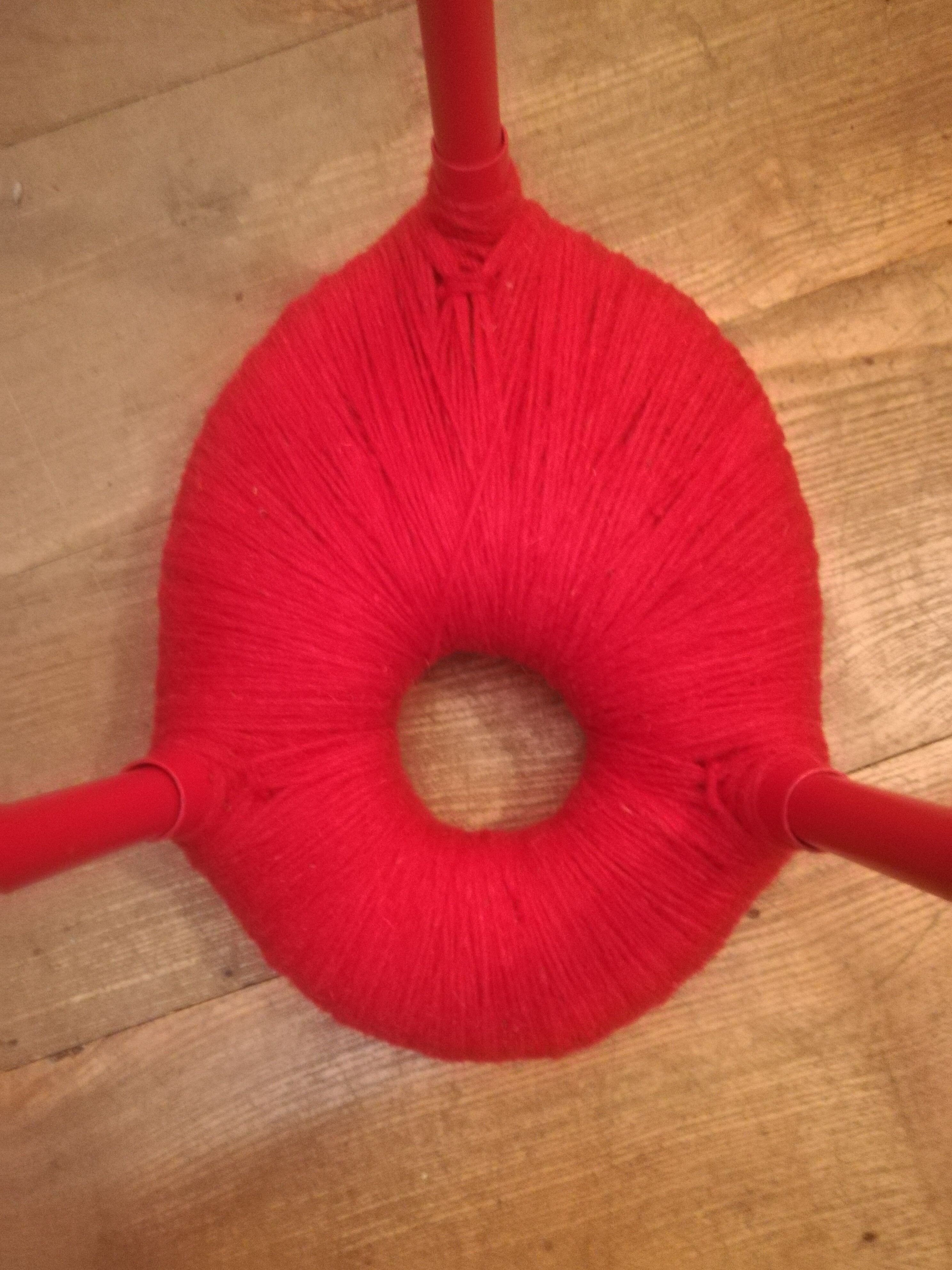 Eskilstuna stool for Ikea in wool and metal