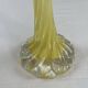 Twisted yellow art glass soliflores