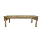 Studded wooden coffee table