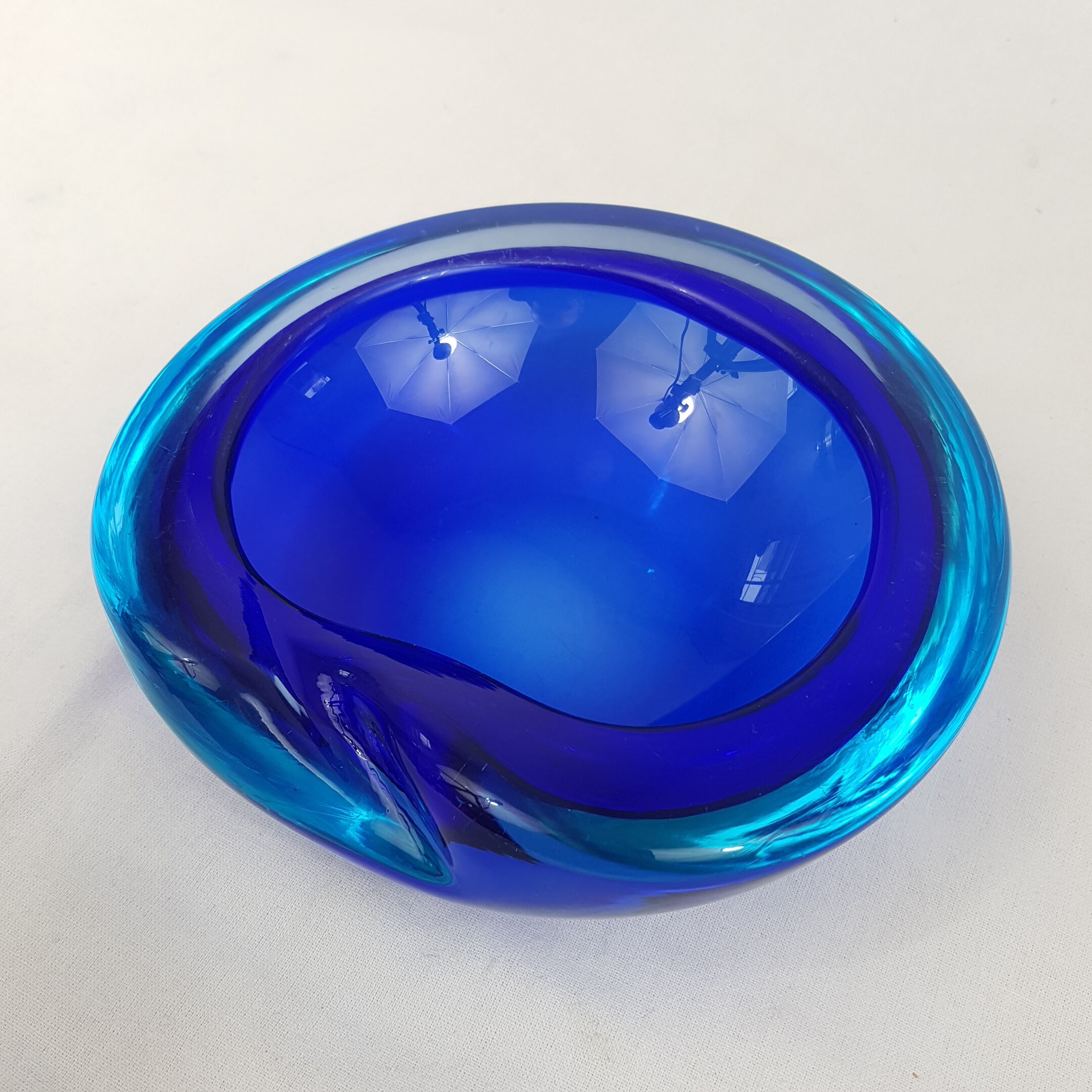 Ashtray "geode" Murano Sommerso