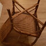 60s children's rattan armchair