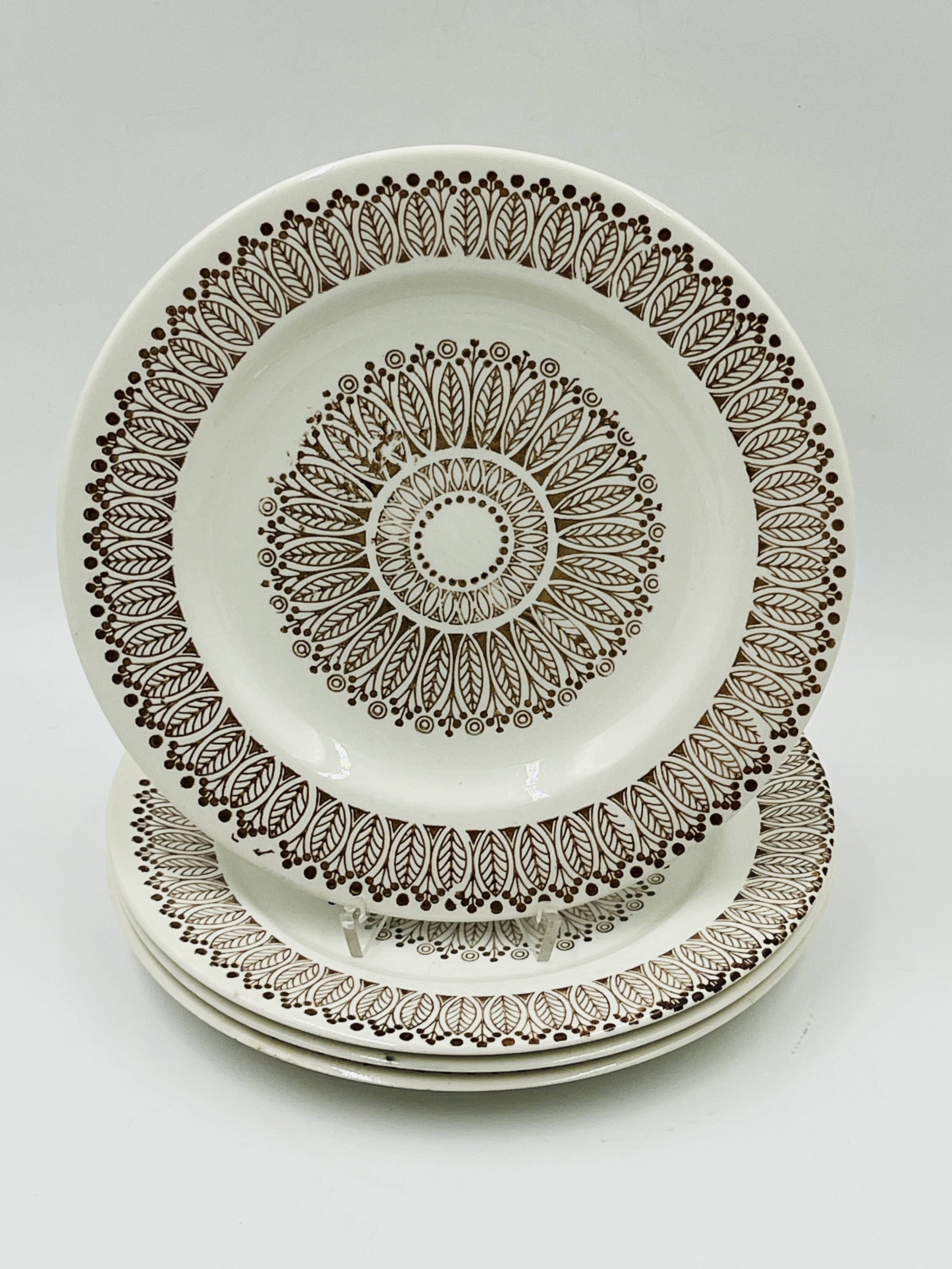 Set of four flat plates Boch Ronda 1970